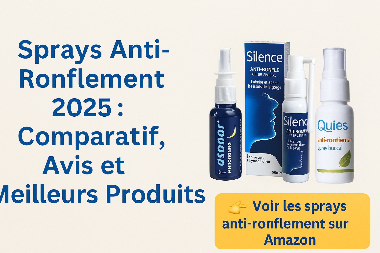 meilleurs spray anti ronflement